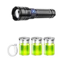 Lanterna Tática LED Ultra Brilhante De 15000mah Para Emergência E Camping Com Luz Traseira