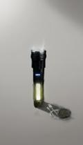 Lanterna Tática LED Zoom Potente Recarregável USB