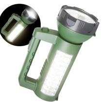 Lanterna Tática Militar 2 em1 1 8 LEDs 40W Recarregável