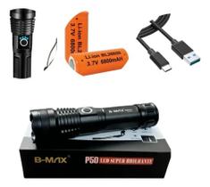 Lanterna Tática Militar Civil Led Potente P50 Recarregável - Enviamos no mesmo dia
