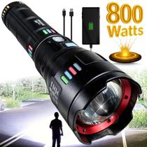 Lanterna Tática Militar LED Laser Pro - A Mais Forte do Mundo, Potente e Versátil com Alcance de 2km