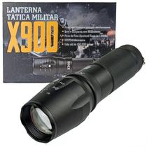 Lanterna Tática Militar LED Super Potente Longo Alcance Com Zoom Vigilante Trilha