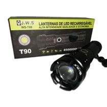 Lanterna Tática Militar Led T9 Potente Holofote Recarregavel Usb WS-T99