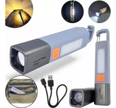 Lanterna Tática Militar Potente Led Recarregável Caça Pesca Lanterna Tática Militar Potente Led Recarregável Caça Pesca