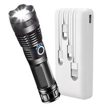 Lanterna tática Militar Zoom 200X Ajustável 10K Carregador portátil Powerbank K9 1000mAh Kit emergência Lanterna tática Militar Zoom 200X Ajustável 10K Carregador portátil Powerbank K9 1000mAh Kit emergência
