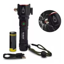 Lanterna Tática Original B-Max 8521 Com Quebra Vidro 2000m+ Com Zoom Enviamos no mesmo dia