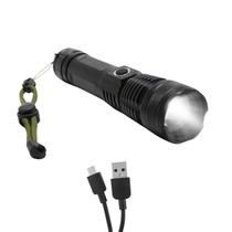 Lanterna Tática P50 Recarregável Profissional Mais Potente do Mundo Camping Trilha LED USB