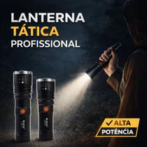 Lanterna Tatica P70 LED Recarregavel Forte Uso Diario Emergencia Presente Entrega Rapida