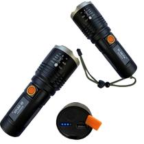 Lanterna Tatica P70 Super Brilho Recarregavel Resistente Agua Presente Dia Pais Pronta Entrega