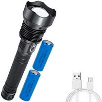 Lanterna Tática P90 Led Original com Zoom Pescaria Sitio Fazenda Bateria Durável 500m Alcance - Bmax
