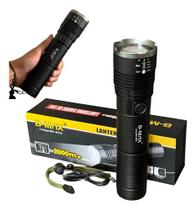 Lanterna Tatica Potente Holofote 2000w Recarregável Militar Lanterna Tatica Potente Holofote 2000w Recarregável Militar