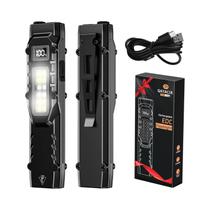 Lanterna Tática Recarregável 1100LM eDC Com Clipe E Display Digital Para Camping E Emergências