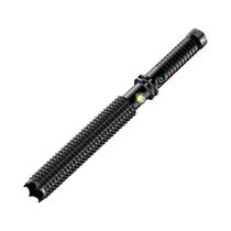 Lanterna Tática Recarregável Com Cabo Longo, Martelo Quebra-Vidros De Emergência Para Autodefesa,