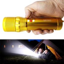 Lanterna Tática Recarregável Com Iluminação de Emergência Para Segurança 88000W - Dourado XM30412 Lanterna Tática Recarregável Com Iluminação de Emergência Para Segurança 88000W - Dourado XM30412