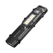 Lanterna Tática Recarregável EDC Com Duplo Interruptor LED 8 Modos Display Digital Para Camping E