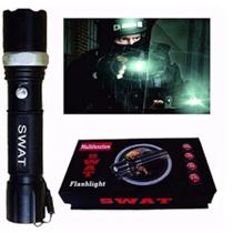 Lanterna Tática Recarregável Profissional Policial Sinalizador Swat Sos