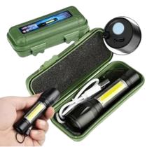 Lanterna Tática Recarregável USB de Alta Potência 3 modos