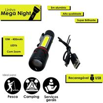 Lanterna Tática Recarregável Usb Led T6 Potente Camping Lanterna Tática Recarregável Usb Led T6 Potente Camping