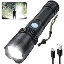 Lanterna Tática T9 Militar (602454) Super Potente Led Recarregável USB