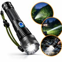 Lanterna Tática T9 P50 Super Potente Recarregável USB, Alta Luminosidade para Camping, Sítio, Fazenda e Segurança Lanterna Tática T9 P50 Super Potente Recarregável USB, Alta Luminosidade para Camping, Sítio, Fazenda e Segurança