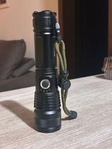 Lanterna Tática T9 Recarregável Usb Super Potente Com Zoom