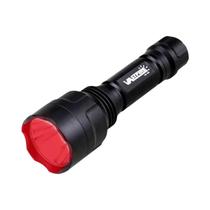 Lanterna Tática Vermelha C8 Potente Com Luz Verde, Vermelha E Branca, Clipe E Interruptor Traseiro,