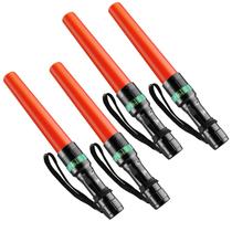Lanterna Traffic Wand RoadHero, pacote com 4, 28 cm, LED laranja