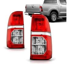 Lanterna Trase Toyota Hilux 12/16 Acrilica Bicolor Le(un)