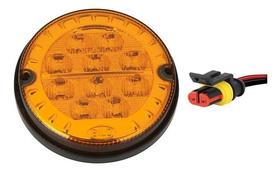 Lanterna Traseira 125mm Ônibus Comil Mascarello Neobus 10 LED AM 24V + Conector