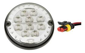 Lanterna Traseira 125mm Ônibus Comil Mascarello Neobus 10 LED CR 24V + Conector