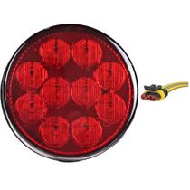 Lanterna Traseira 96mm Ônibus Caminhão Bugue 10 LED VM 24V + Conector