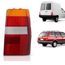 Lanterna Traseira Acrílico Tricolor Elba Fiorino 1986 1987 1988 1989 1990 1991 1992 1993 1994 1995 1996 1997