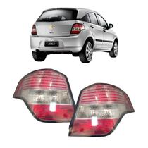 Lanterna Traseira Agile 2009 10 2011 2012 2013 Hatch Cristal