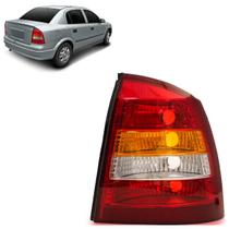 Lanterna Traseira Astra Sedan 1998 1999 2000 2001 2002 Tricolor Estriada Acrílico Carcaça Cinza