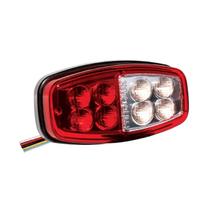 Lanterna Traseira Bicolor 8 Led Bivolt Com Luz Re Lente Acrilico