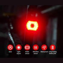 Lanterna Traseira Bike Brake Light 22 Leds Usb Sensor Freio - leadbike