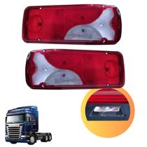 Lanterna traseira c/vigia esquerdo c/conector scania serie 5