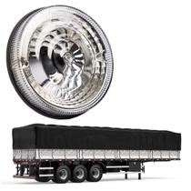 Lanterna Traseira Carreta 125mm Cristal Metalizada Lanterna Traseira Carreta 125mm Cristal Metalizada