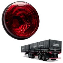 Lanterna Traseira Carreta Noma 125mm Rubi Metalizada