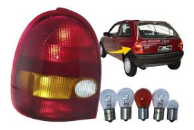 Lanterna traseira com lampadas lado esquerdo(motorista) corsa wind 1994 1995 1996 1997 1998 1999