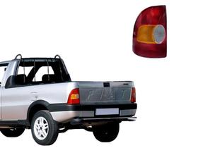 Lanterna Traseira Completa Capa Traseira e Lente Lado Esquerdo Fiat Strada 1999 2000 - Tricolor