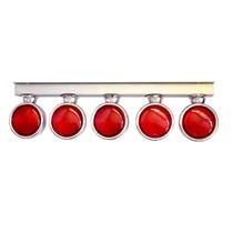 Lanterna Traseira Conjunto Ecoline 5 Lanternas Vermelho para-choque Suporte Cromado Lanterna Traseira Conjunto Ecoline 5 Lanternas Vermelho para-choque Suporte Cromado