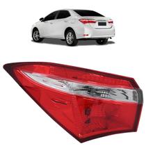 Lanterna Traseira Corolla 2015 2016 2017 Bicolor Canto Lente Lisa Acrílico Carcaça Cinza Lanterna Traseira Corolla 2015 2016 2017 Bicolor Canto Lente Lisa Acrílico Carcaça Cinza