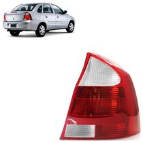 Lanterna Traseira Corsa Sedan 2003 2004 2005 2006 2007 Bicolor Estriada Acrílico Ré Pisca Cristal Carcaça Cinza