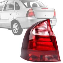 Lanterna traseira corsa sedan 2008 a 2011 rosa lado esquerdo