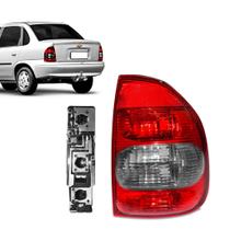Lanterna Traseira Corsa Sedan Classic 2000 à 2010 + Soquete