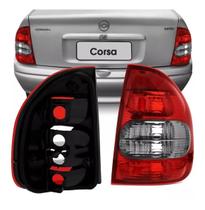 Lanterna Traseira Corsa Sedan Classic 2000 até 2009 Lado Direito Passageiro Ré Fumê