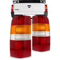 Lanterna traseira courier 1996 97 98 99 00 01 02 03 04 05 06 07 08 2009 tricolor com chicote