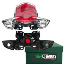 Lanterna Traseira Cristal e Vermelho Biz 110i/Biz 125 Sem Chicote Lanterna Traseira Cristal e Vermelho Biz 110i/Biz 125 Sem Chicote