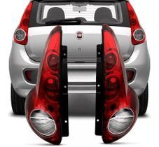 Lanterna Traseira Direita Bicolor Fiat Novo Palio 2012 a 2016 Cristal